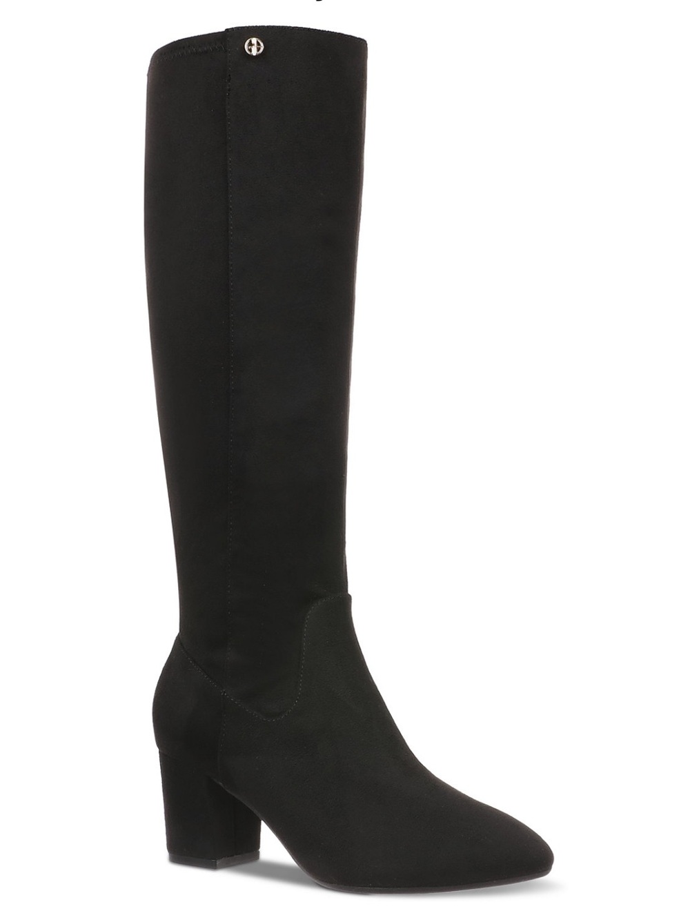 Black Dress Boots with Block Heel by Giani Bernini